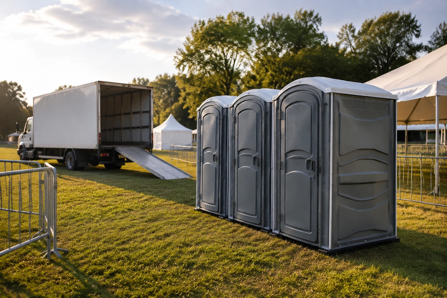 Portable restroom rental planning for Morrison, OK